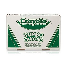 Crayola Crayones jumbo Classpack (200 unidades), crayones grandes para niños, suministros escolares a granel, suministros de arte esenciales para preescolar y jardín de infantes para profesores