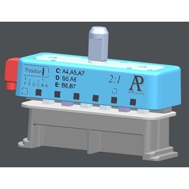 6-Hole 2:1 Double Loop Punch Die - Metal+Plastic, Punch Kit Compatible - Single Die for Adjustable Binding