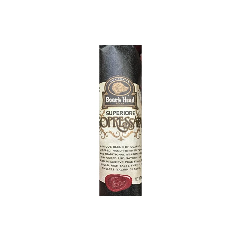 9oz Boar's Head Superiore Sopressata Chub (One Chub Per Order)
