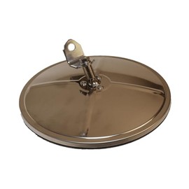 Mytee Products 8.5" Convex HotSpot Mirror - Stainless Steel Mount 5/16'' Female Adjustable Ball Stud & Bolt. L Bracket Included For Easy Replacement 97803, Freightliner TL 97803