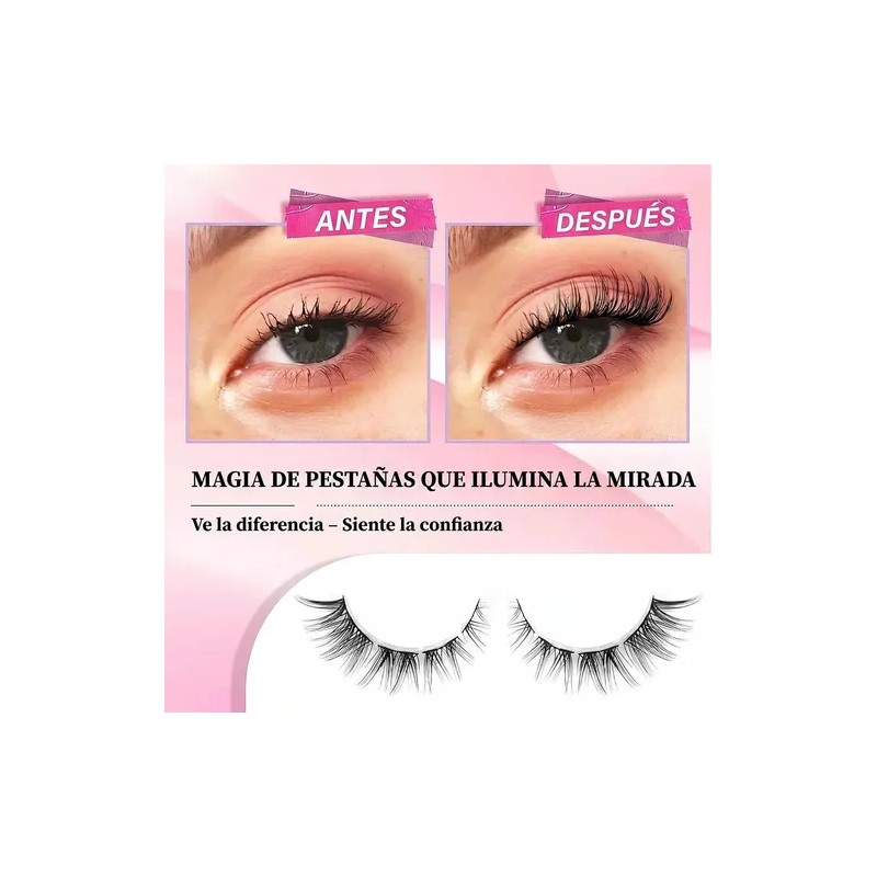 de Extensiones de Pestañas Hipoalergénicas LUJITO con Efecto Voluminoso, de