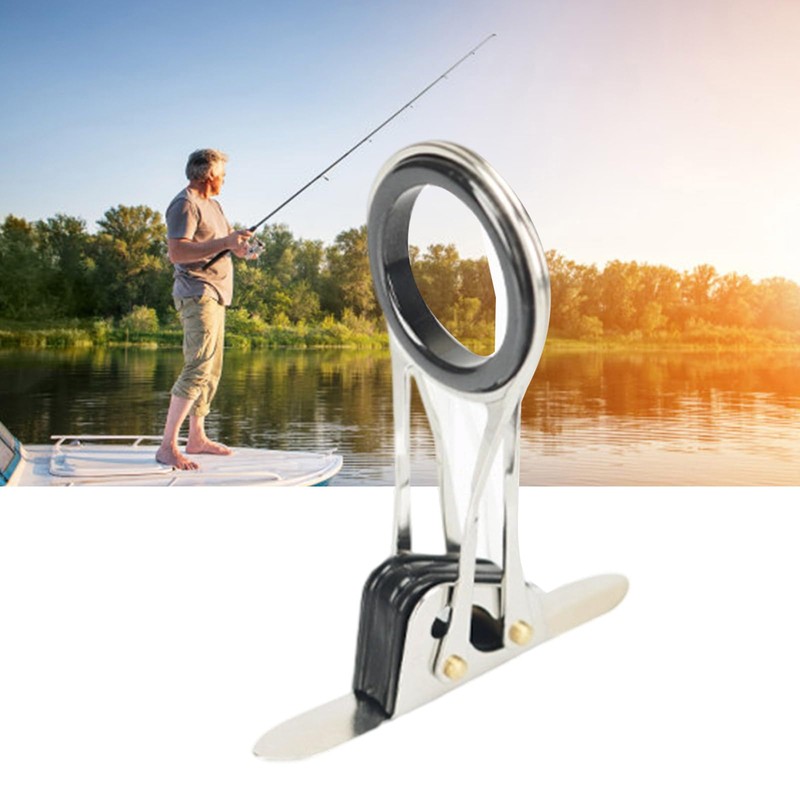 Professional Stainless Steel Fishing Rod Replacement Guide Folding Ring Salt