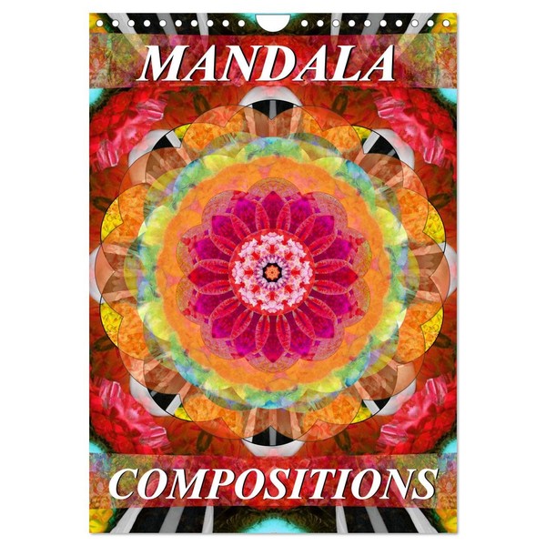 MANDALA COMPOSITIONS (Wall Calendar 2026 DIN A4 portrait), CALVENDO 12