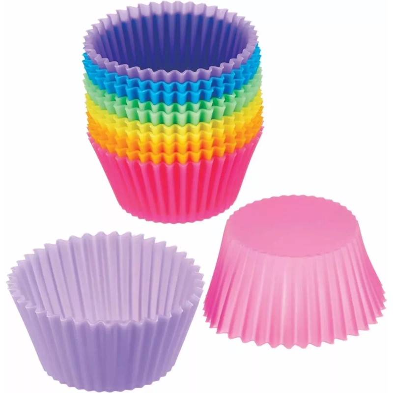 Extreme Beauty 12 Capacillos Reutilizables De Silicon Resistentes Al Horno