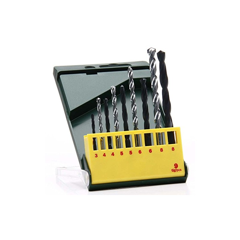 Bosch 9 Piece Steel & Masonry Drill Bit Set