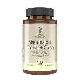 Citrato de Magnesio Potasio y Calcio - Suplemento alimenticio con 120 tabletas                                                                        