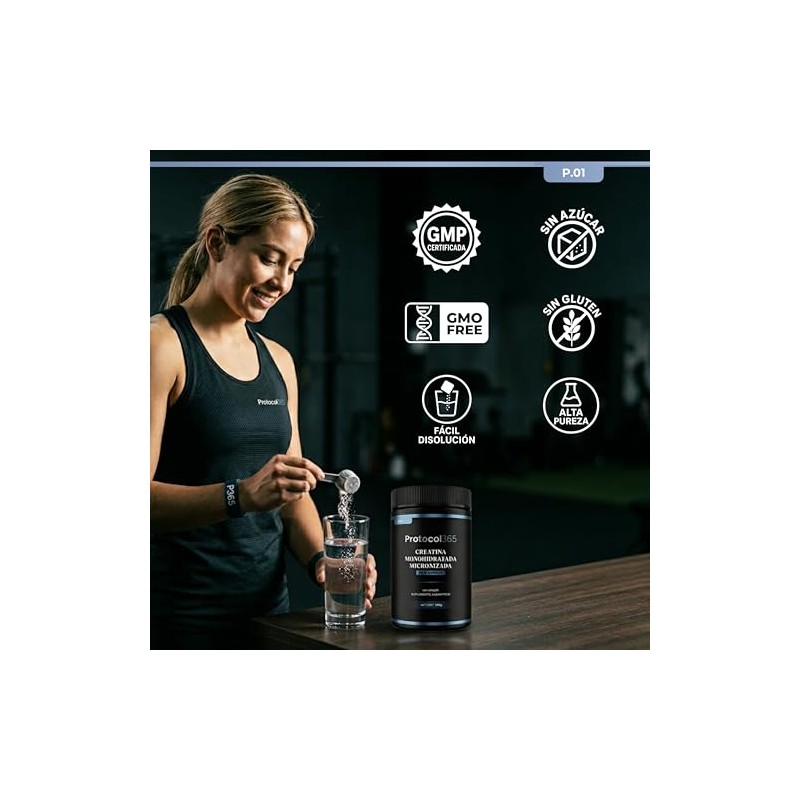 Creatina Monohidratada Micronizada P.01 | 500g | 100 Porciones |