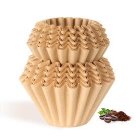 Velloray 1-2 Cup Basket Coffee Filters, 6.1”x 1.77”, 100 Count Natural Unbleached Coffee Filter Paper for Single Serve Coffee Maker, Small Pour Over and Drip Pot, Mini Coffee Travel Brewer