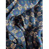 JWSilk - Bufanda larga de seda para hombre, Cuadrados azul