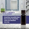 Infinity Jars 15 ml (.50 fl oz) Black Ultraviolet Glass