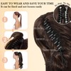 Black Ponytail Extension 24"Claw Clip Ponytail Extension Long Pony Tails