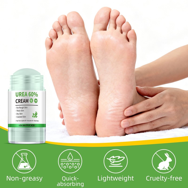 AOPEIBOTO Urea Cream 60 Percent for Feet Maximum Strength, Cracked