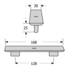 M4TEC Chrome Bar Pull Handle for Kitchen Cabinets, Cupboards, and