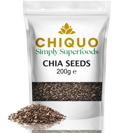Chiquo Chia Seeds 200g - High Nutritional Value & Packed with Protein | Perfect for Smoothies, Salads & Keto Recipes | Boost Every Meal