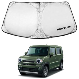 KOKATO Suzuki New Model Hustler MR52S MR92S Type Vehicle-Specific Design Sun Shade Car Front Sunshade Heat Protection Sunshade UV Protection UV Block Foldable with Storage Pouch Easy Installation