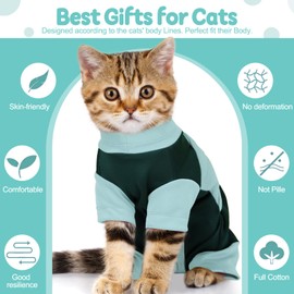Cat Anxiety Jacket, Adjustable Cat Anxiety Suit with Zipper, Cats Anxiety Vest for Fireworks, Thunderstorm, Travel, Separation, Anxiety Calming Vest Wrap for Cats