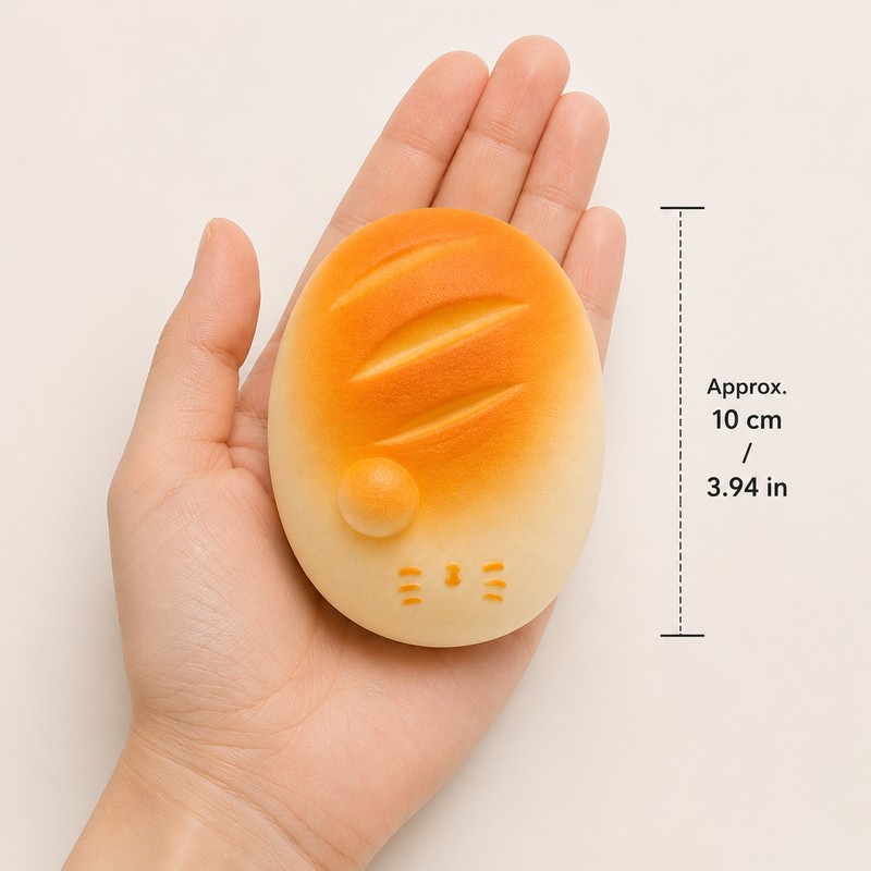 Giant Bread Squishy Toy for Squeezing & Fidgeting – 10cm