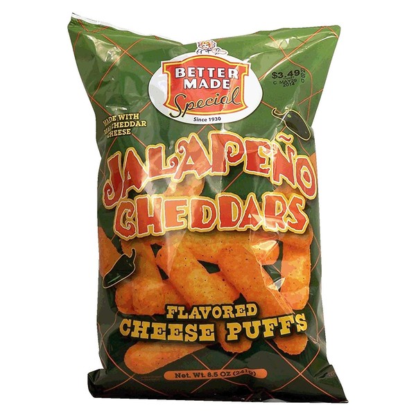 Better Made Special jalapeno cheddars flavored cheese puffs 8.5 oz Bag (pack of 1)