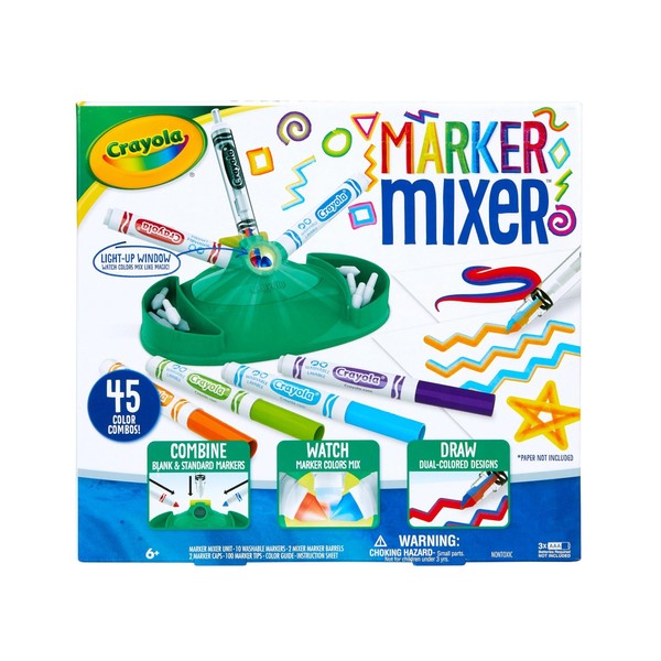 Crayola Marker Mixer Art Kit, Washable Marker Set, Easy Craft Kit for Kids, Gift for Kids Age 6+