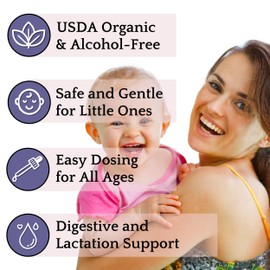 Herb Lore Organic Fennel Tincture - Digestive System Support & Lactation Supplement for Breastfeeding (4 fl oz)
