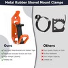 6 Pcs Shovel Mount for Roof Rack,Metal Rubber Shovel Holder
