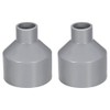 TOP-VIGOR 2Pcs PVC DWV Reducing Coupling, 20mm x 50mm Socket