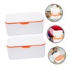 Ciieeo 2pcs Refillable Wipe Dispenser Lid Portable Tissue Storage Case