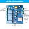 ESP Modulo relè a 4 canali con ESP-32 WiFi Bluetooth,