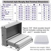 Tlongxia (Horizontal,Queen/Short Queen Create A Luxurious Bed Easy Murphy Bed