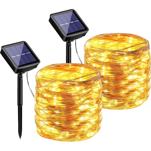 hangyiwei Solar Fairy Lights Outdoor - Waterproof Garden Lights with