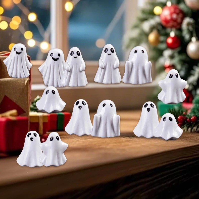 SHIFANQI Halloween Ghost Figurine - Spooky Resin Ghost Statue, Funny