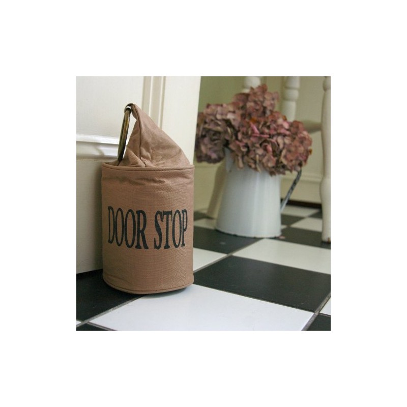 Esschert Design USA LH118 Fabric Doorstop with Ring, Brown