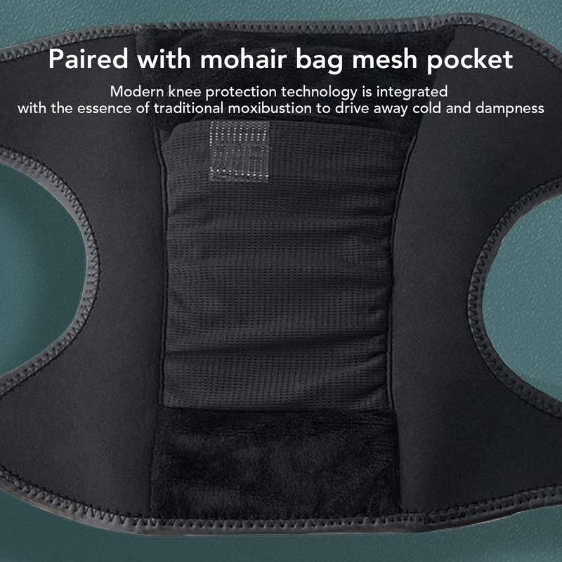 1 Pair Heated Knee Brace Wrap Graphene Heating Cordless Knee