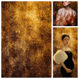 WaW 1.5 x 2.2 m Photo Background Gold Glitter Backgrounds for Photo Studios