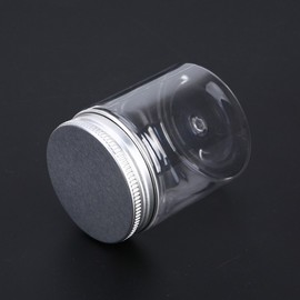 Mini 50ml Cosmetic Cream Dispensing Empty Plastic Bottle Silver Cap 50ml Empty Bottle 15ea