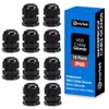 10 Pack M20 20mm IP68 Waterproof Black Cable Glands, Suitable