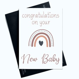 New Born Baby Cards Congratulations on your New baby Greeting Day Card Rainbow Novelty SP40