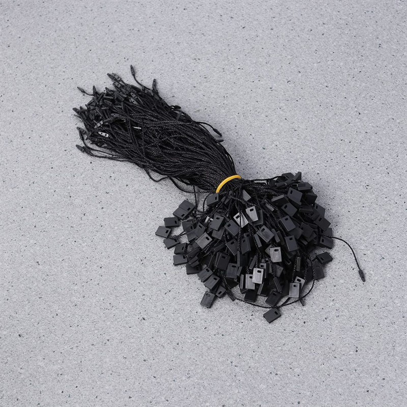 Healifty Pack of 950 Black Tag String Nylon Lock Black