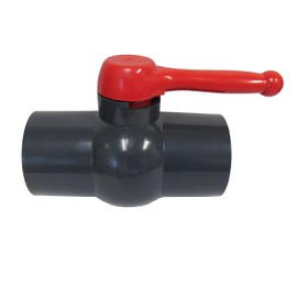 ERA SCH 80 PVC 4 Inch Compact Ball Valve, Socket X Socket, Lever Handle, EPDM Seal, 140°F Max Temperature, for Irrigation & Water Systems