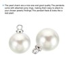 PATIKIL (10mm Pearl Charm, 150Pcs Pearl Beads Faux Pearl Pendant