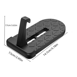 Naisfei Folding Car Door Pedal, Foot Pegs Vehicle with Safety Hammer, Car Door Step for SUV and RV Black, for Easy Access to Car Roof and Roof Rack