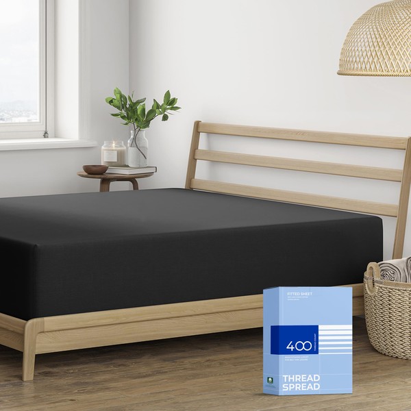 THREAD SPREAD Queen Size 100% Cotton 400 Thread Count Deep