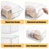 beehomay Hat Organizer Box,Stackable Clear Baseball Caps Holder Box Containers