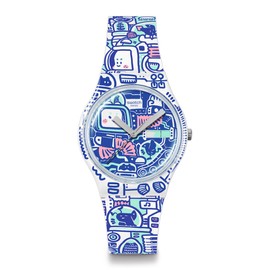 Swatch Casual Watch Unisex White Bio-sourced Quartz B-BOT