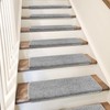 PURE ERA Bullnose Carpet Stair Treads Set Tape Free Non-Slip