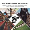 BESPORTBLE Soft Rubber Arrowheads 6 mm Archery Hunting Game Practice