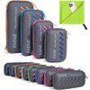 Bagail Microfibre Towel, Compact, Ultra-Light, Quick-Drying, with Breathable EVA Case,