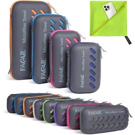 Bagail Microfibre Towel, Compact, Ultra-Light, Quick-Drying, with Breathable EVA Case, Sports Towel, Beach Towel, Travel Towel, Bath Towel