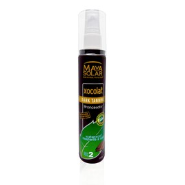 Maya Solar, Aceite Bronceador Xocolat FPS 2 Hidratante, 100% Biodegradable y Ecológico 120 ml