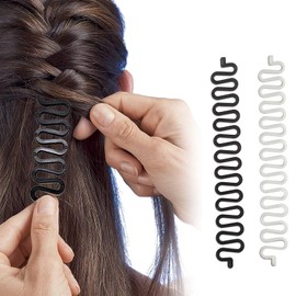 4 Pieces Hair Knitting Tool Fashion French Hair Styling Clip Twist Braid Hair Knitting Tool, Hair Styling Tool, Braiding Aid Hair Hairstyles, Hair Braiding Tool Stick Bones